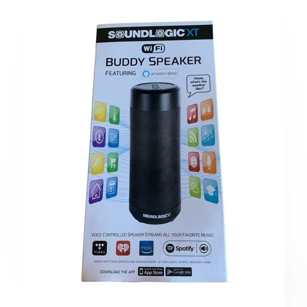 SoundLogic XT WiFi Buddy Speaker audio assistant sound activated Alexa Spotify